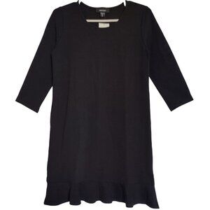 Karen Kane Women's Black Nylon/Spandex/Rayon Ruffle Hem Dress, XS, NWT
